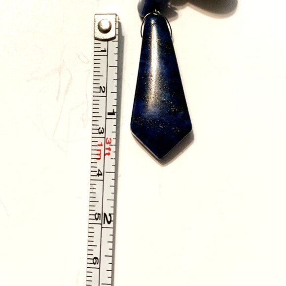 Lapis Lazuli Cat Pendant Necklace – Intuition, Mystery & Divine Wisdom - Picture 6 of 7